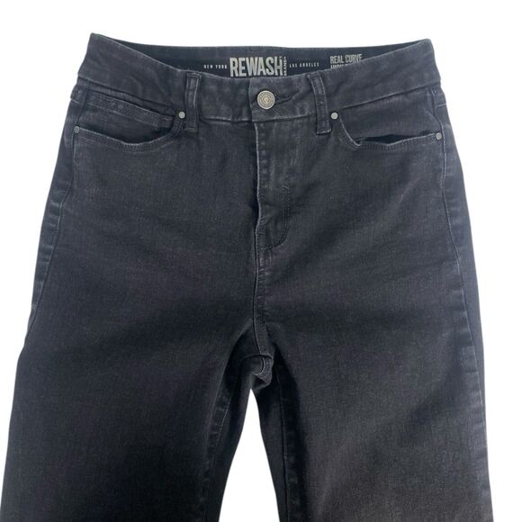 Rewash Jeans Womens Size 7 Stretch Low Rise Flared Raw Hem 531 - Picture 3 of 9